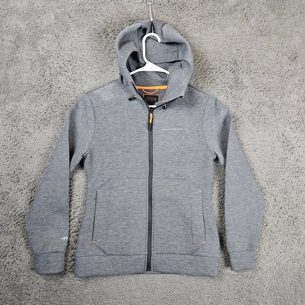 Musto Land Rover Womens‎ Gray Technical Full Zip Hoodie Jacket Size 4 UK 8